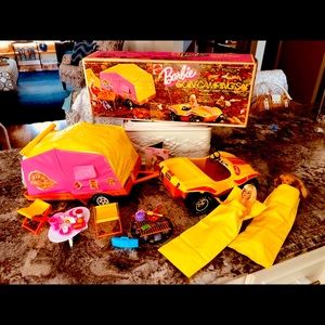 SOLD Vintage Rare Barbie Goin Camping Play Set